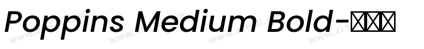 Poppins Medium Bold字体转换